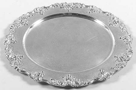 Vintage-Plain (Silverplate, Hollowware) Silverplate Dinner Plate