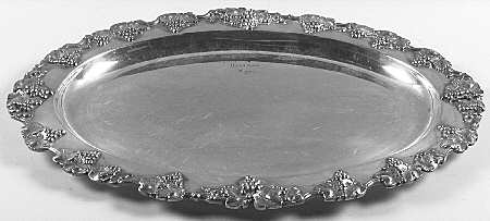Vintage-Plain (Silverplate, Hollowware) Medium Plated Meat Platter No Well