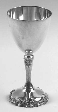 Vintage-Plain (Silverplate, Hollowware) Silverplate Wine Goblet