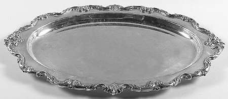 Orleans (Silverplate, Hollowware) Medium Plated Meat Platter No Well