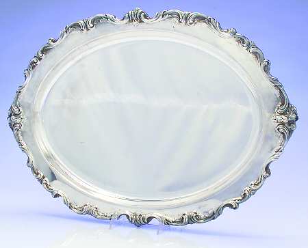 Orleans (Silverplate, Hollowware) Large Plated Meat Platter No Well