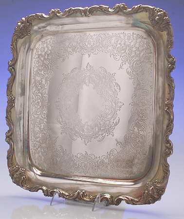 Orleans (Silverplate, Hollowware) Square Silverplate Tray