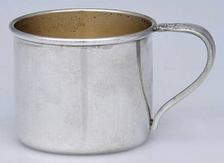 Prelude-Plain (Sterling Hollowware) Gold Lined Baby Cup