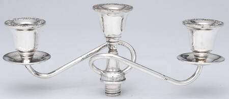 Prelude-Plain (Sterling Hollowware) 3-Light Sterling Candelabra Branch