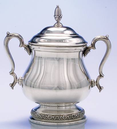Prelude-Plain (Sterling Hollowware) Sugar Bowl & Lid