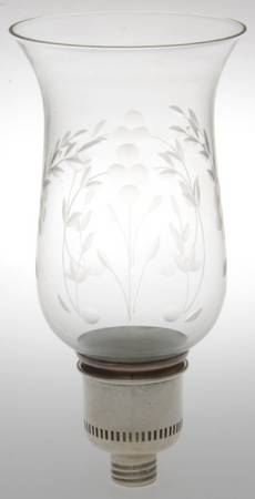 Prelude-Plain (Sterling Hollowware) Glass Globe for Weighted Hurricane Lamp