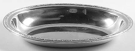 Prelude-Plain (Sterling Hollowware) Sterling Oval Vegetable Bowl