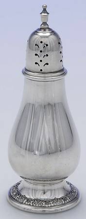 Prelude-Plain (Sterling Hollowware) Monogram Pepper Shaker