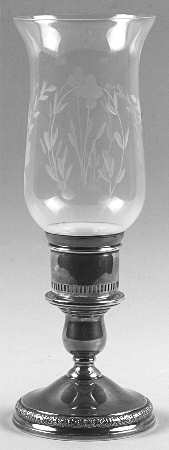 Prelude-Plain (Sterling Hollowware) Weighted Hurricane Lamp & Globe