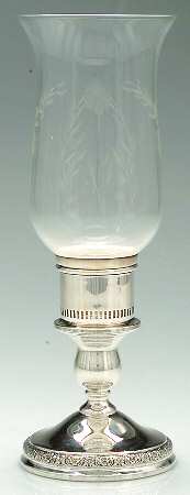 Prelude-Plain (Sterling Hollowware) Weighted Hurricane Lamp & Globe