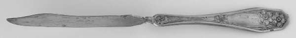 INS237 (Silverplate) Flat Twisted Handle Master Butter Knife