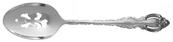 Countess (Silverplate, 1969, Korea) Pierced Tablespoon (Serving Spoon)