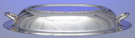Evandale (Silverplate, Hollowware) Double Vegetable Bowl-Lid