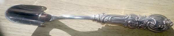 Raja (Silverplate) Cheese Scoop with Silverplate Scoop