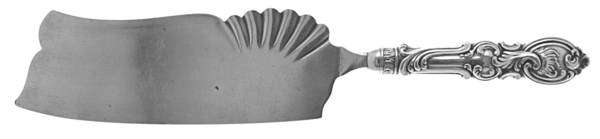 Raja (Silverplate) Ice Cream Slicer-Hollow Hndl/Plate Blade