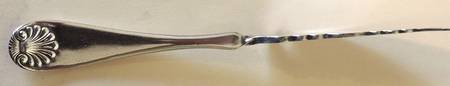 Sultana (Silverplate) Flat Twisted Handle Master Butter Knife