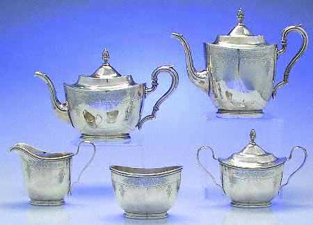 Richmond-Chased 5 Piece Tea Set (SCP, STP, SCR, SSU, SWB)