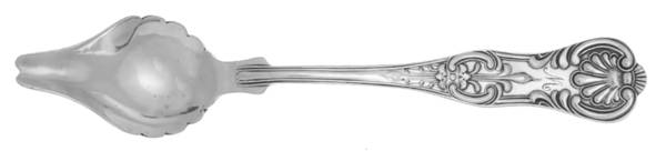 King (Silverplate) Fruit/Orange Spoon W/Monogram