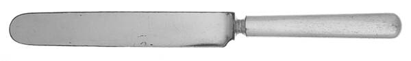 Plain Round (Silverplate) Blunt Solid Knife