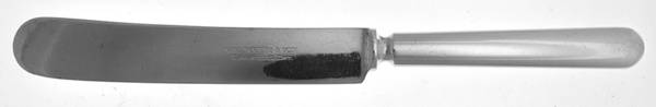 Plain Round (Silverplate) Old French Solid Knife