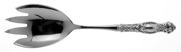 Frontenac (Sterling, Newer) Salad Serving Fork with Stainless Prongs