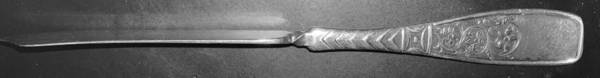 Stanley (Silverplate) Flat Twisted Handle Master Butter Knife