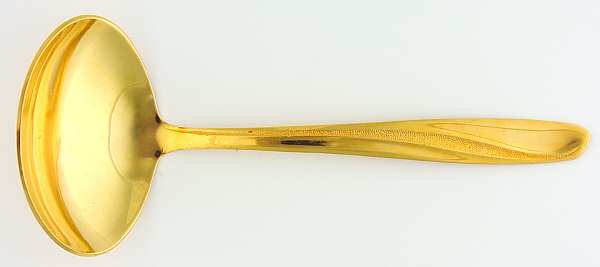 Golden Seaswept (Gold Electroplate) Solid Gravy Ladle