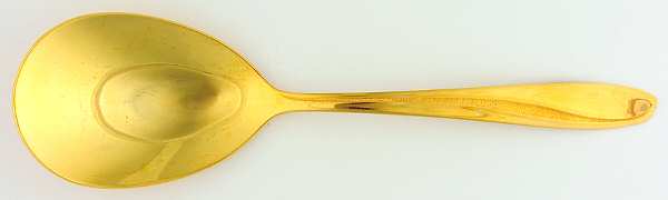 Golden Seaswept (Gold Electroplate) Solid Smooth Casserole Spoon