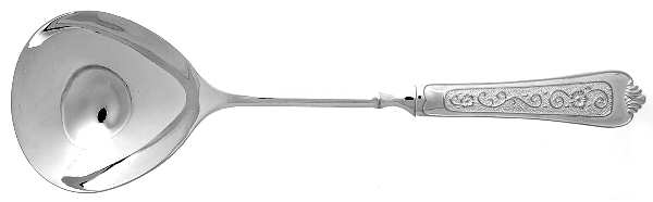 INS249 (Silverplate) Solid Soup Ladle
