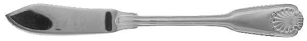 Royal Shell (Silverplate) Flat Handle Master Butter Knife