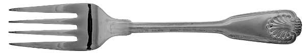 Royal Shell (Silverplate) Individual Salad Fork