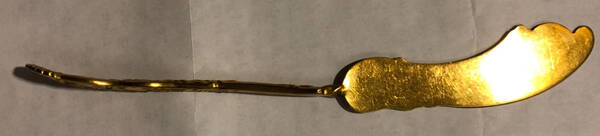 INS261 (Bronzeware) Flat Twisted Handle Master Butter Knife