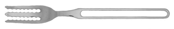 IKE3 (Stainless) Individual Solid Spaghetti Fork Hc
