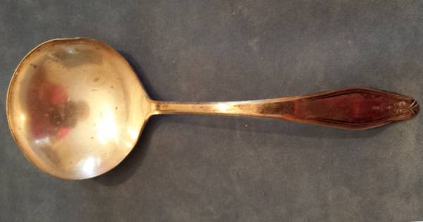 INS271 (Silverplate) Solid Gravy Ladle