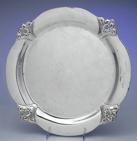 Royal Danish (Sterling, Hollowware) 14" Round Tray