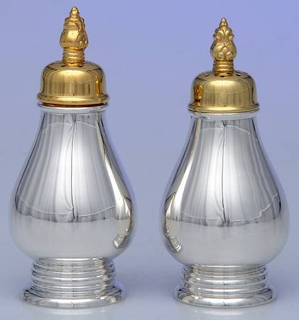 Royal Danish (Sterling, Hollowware) Salt and Pepper Set