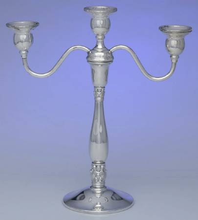Royal Danish (Sterling, Hollowware) Weighted 3 Light Candelabra