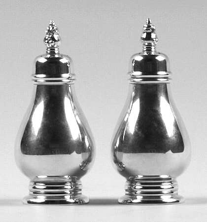 Royal Danish (Sterling, Hollowware) Salt and Pepper Set