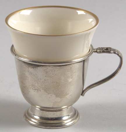 Royal Danish (Sterling, Hollowware) Demitasse Cup with Liner