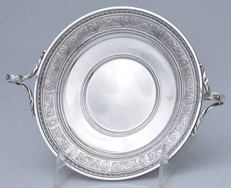 Wedgwood (Sterling, Hollowware, Geometric Base) Sterling Card Tray