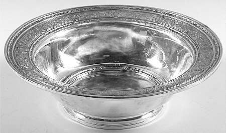 Wedgwood (Sterling, Hollowware, Geometric Base) Medium Footed Fruit Bowl