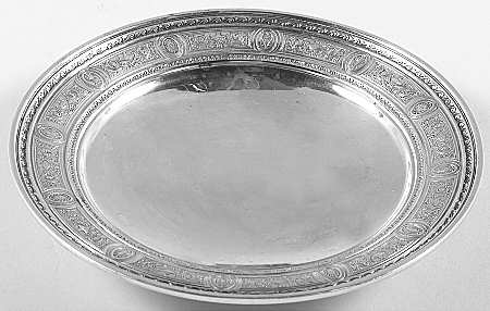 Wedgwood (Sterling, Hollowware, Geometric Base) Sterling Footed Bon Bon Bowl