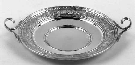 Wedgwood (Sterling, Hollowware, Geometric Base) Sterling Handled Bon Bon
