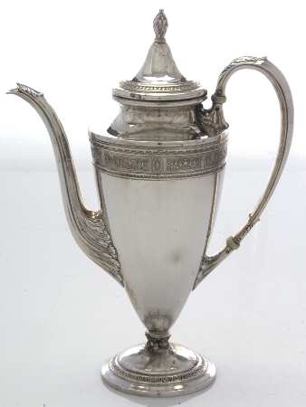 Wedgwood (Sterling, Hollowware, Geometric Base) Mini Coffee Pot