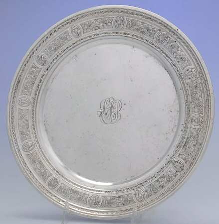Wedgwood (Sterling, Hollowware, Geometric Base) Demitasse Tray