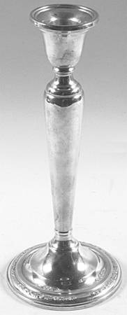 Courtship (Sterling, 1936, Hollowware) Weighted Candlestick