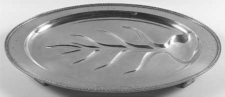 Argosy (Silverplate, Hollowware) Large Plated Meat Platter with Well
