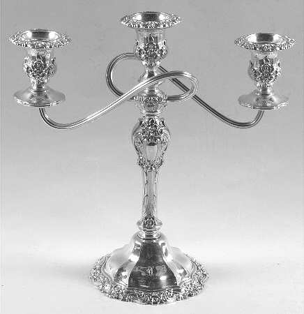 Countess (Silverplate, Hollowware) Large 3 Light Candelabra