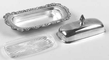 Countess (Silverplate, Hollowware) 1/4 Pound Covered Butter & Liner