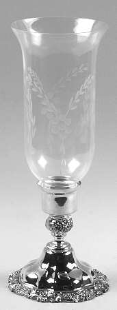 Countess (Silverplate, Hollowware) Plated Hurricane Lamp and Globe